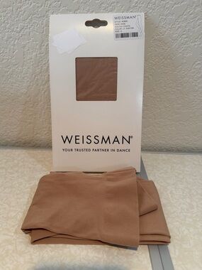 2 pair Weissman Footed Tights Size IC LT Suntan